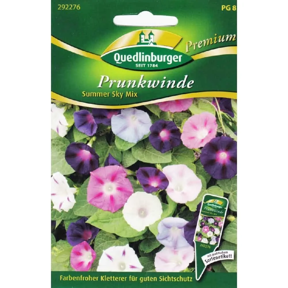 Prunkwinde, Kletterpflanze, Summer Sky Mix, einjährige Kletterpflanze - Boni-Shop
