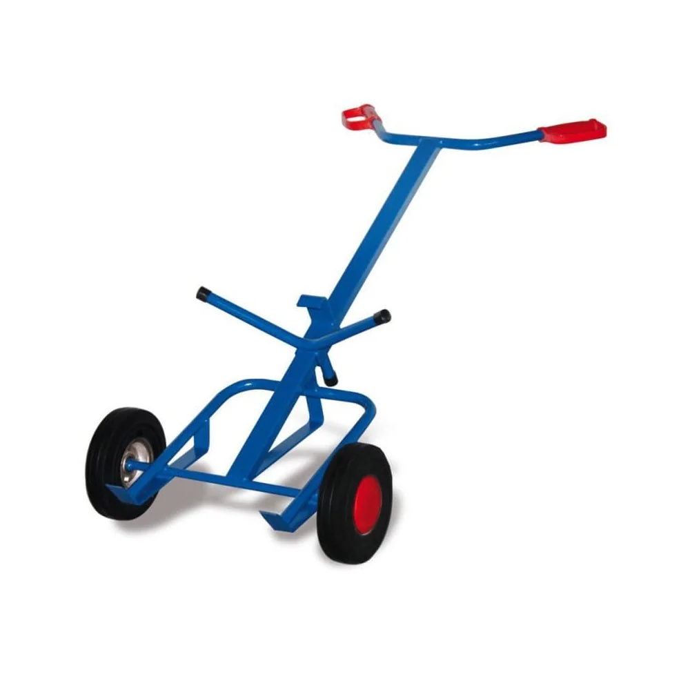 "Fasskarre, 200l Fässer, 250 kg, Vollgummibereifung, 735x1600x410 mm image"