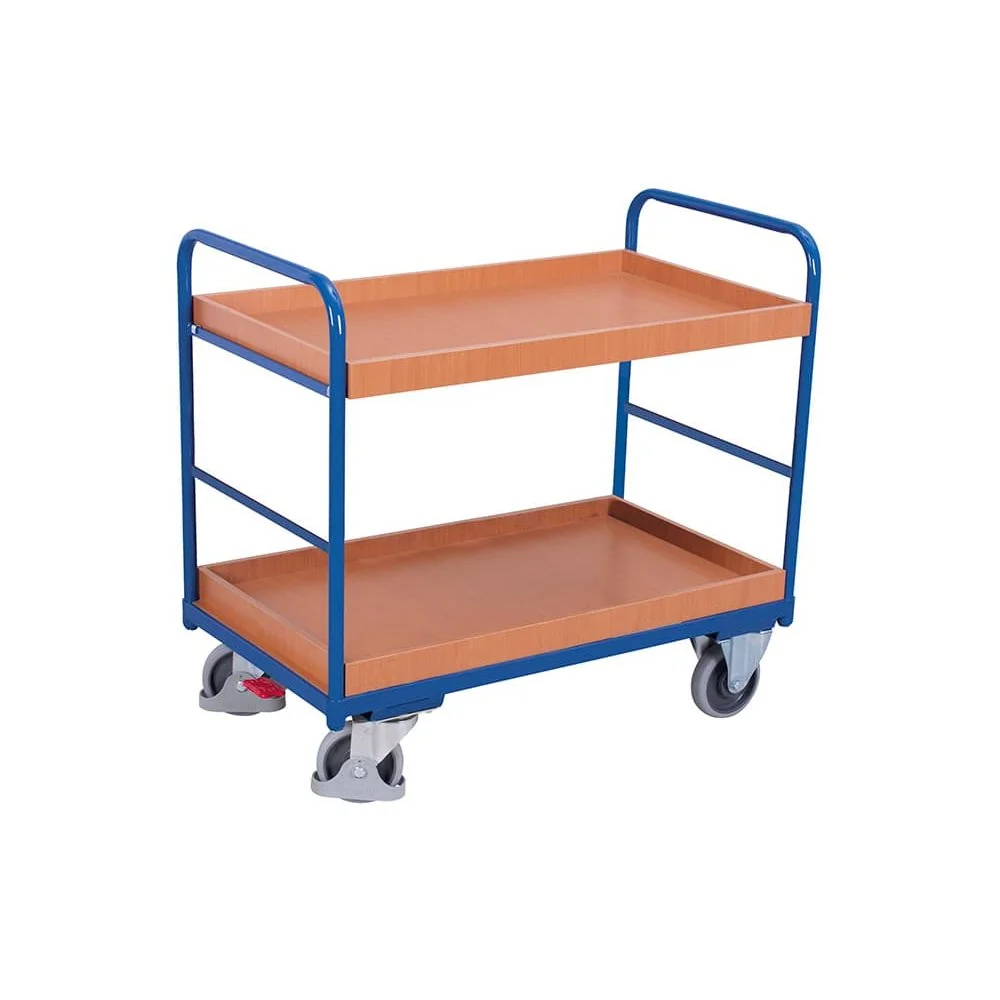 "Etagenwagen, 2 Tabletts, 250 kg Traglast, Typ XL, EasySTOP image"