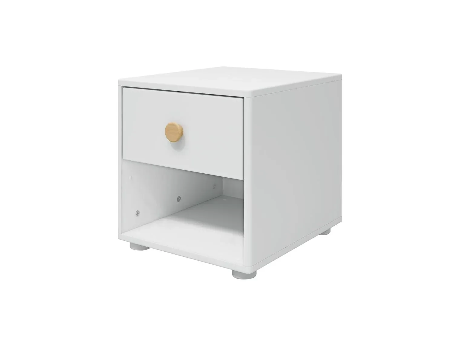 Flexa Kommode - Roomie, mit 1 Schublade, 38,5x41 cm, Farbe: Weiß/Eiche