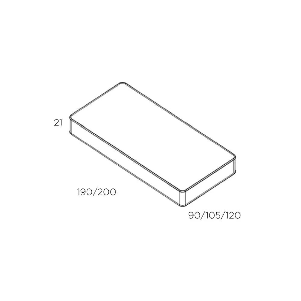 Muba Bespoke Matratze Höhe 21 cm, Größe: 120 x 200 cm 2