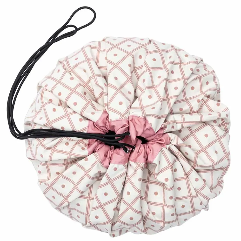 "play & go Spielsack Print Rauten koralle image"