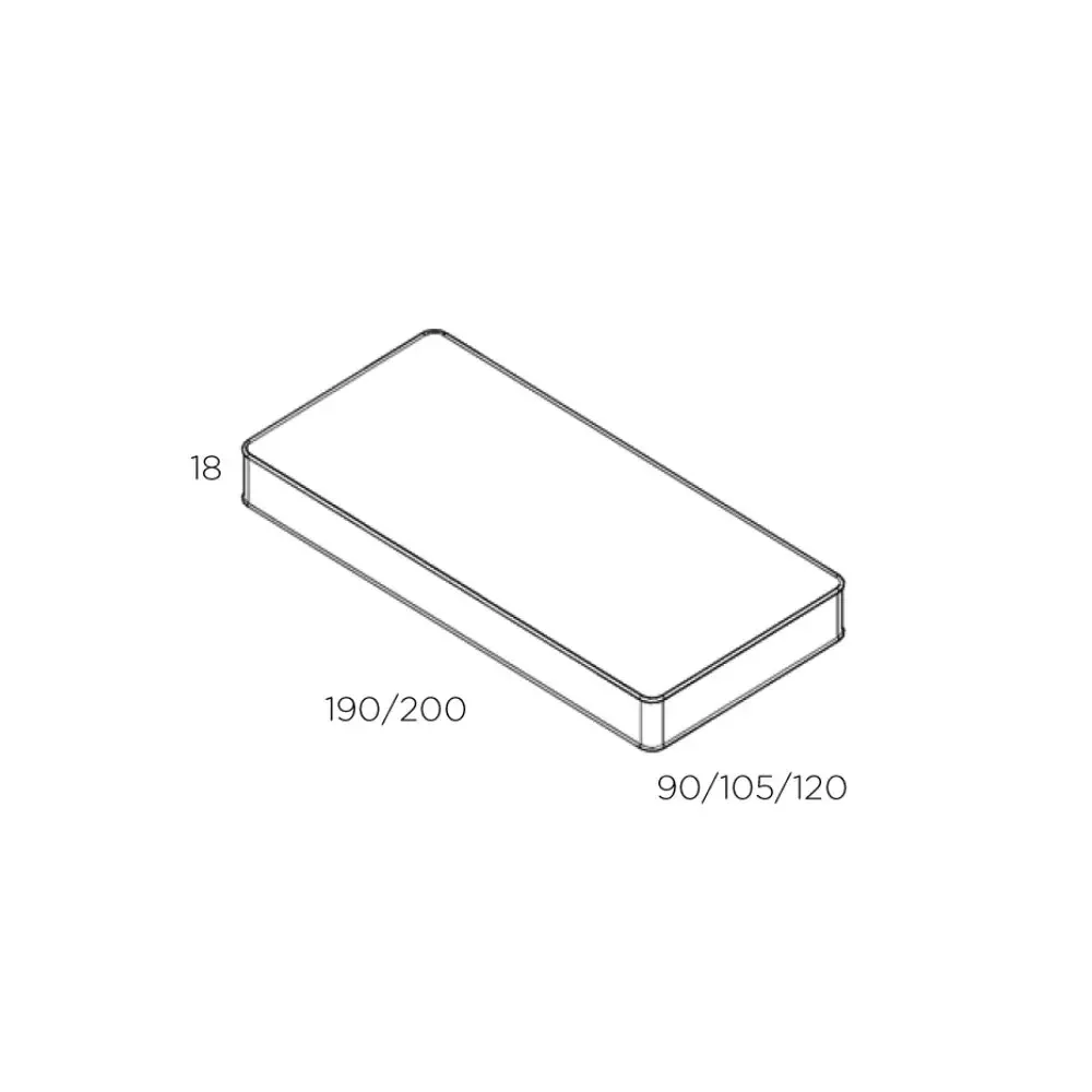 "Muba Bespoke Matratze Höhe 18 cm, Größe: 120 x 200 cm 2 image"