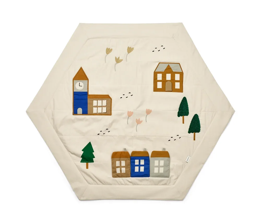 "Liewood Krabbeldecke baby, Spieldecke, Aktivitätsdecke - Adonna, Farbe: Downtown / Sandy image"