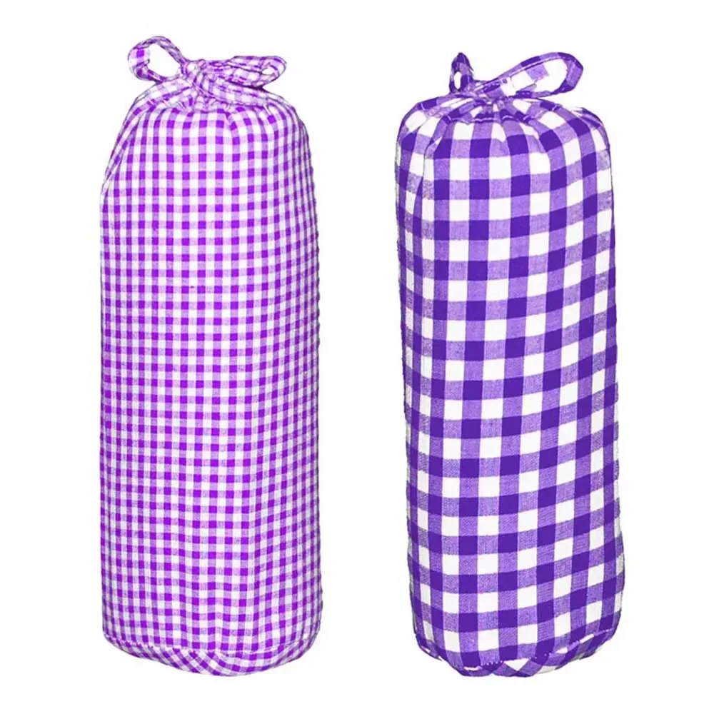 "Taftan Spannbettlaken 70 x 140 vichy & karo lila, karogrösse: 7 mm image"