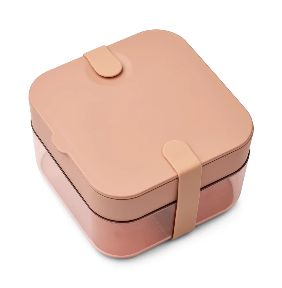 "Liewood Bento Box, Lunchbox, Brotdosen - Amandine, Farbe: Toskana-Rose / Staubige Himbeere image"