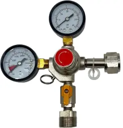 Druckminderer, Druckregler, Druckreduzierventil - CO2 für Bier Zapfanlage 3 bar,