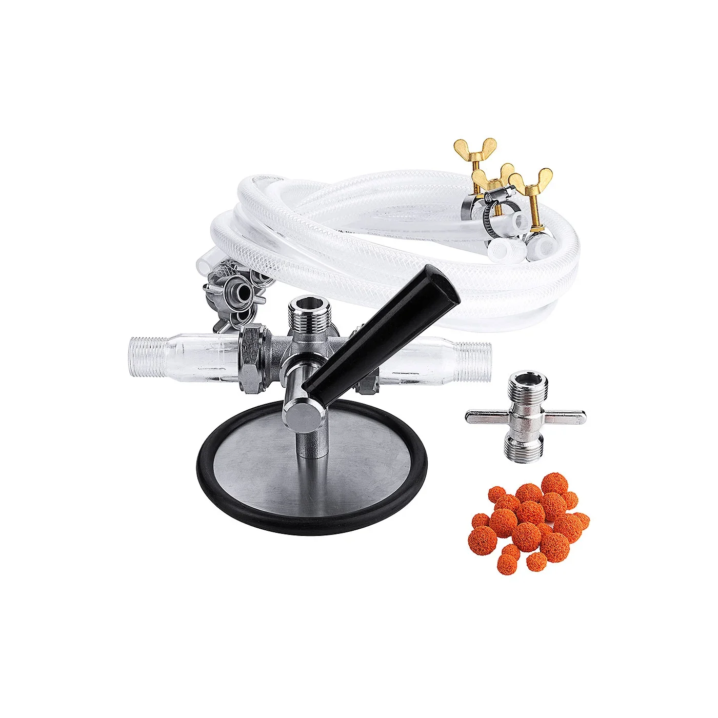 "Bierleitungsreinigungsgerät Komplett-Set | Mit Zubehör für Kolben- & Kompensatorhähne image"