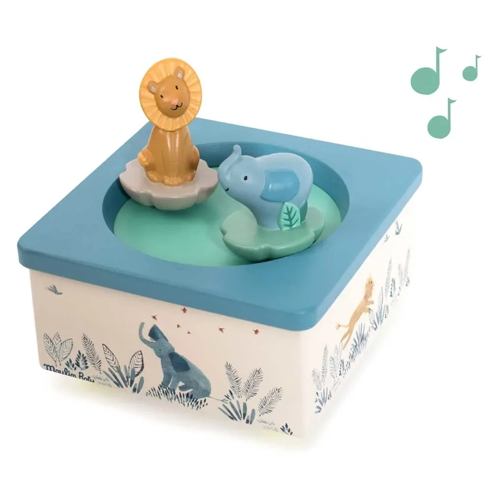 Moulin Roty Spieluhr Elefant und Löwe MDF