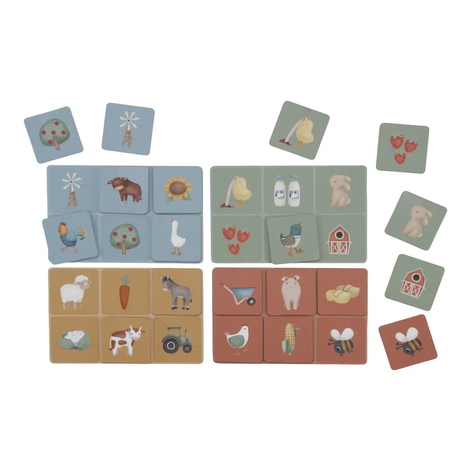 "Little Dutch Lotto Spiele Little Farm - Tiere entdecken & Zuordnen ab 2 Jahren image"