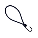 Expanderhaken 6mm x 25cm, Spanngummi Haken, Schwarz