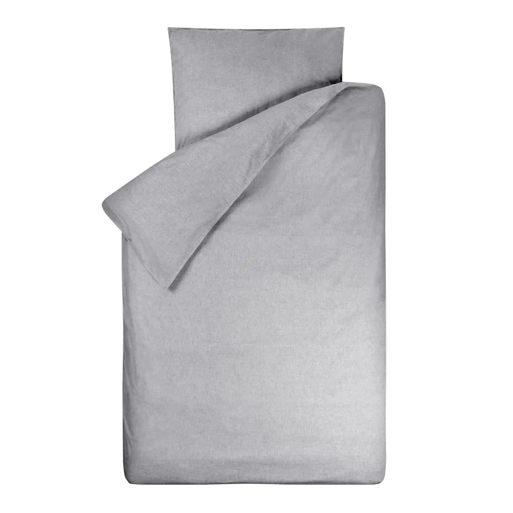 "Bink Bettwäsche Bo uni grau 135 x 200 image"