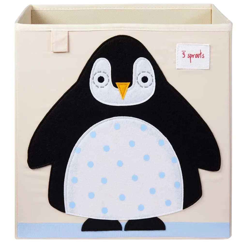 "3 Sprouts Spielzeugkorb Pinguin image"