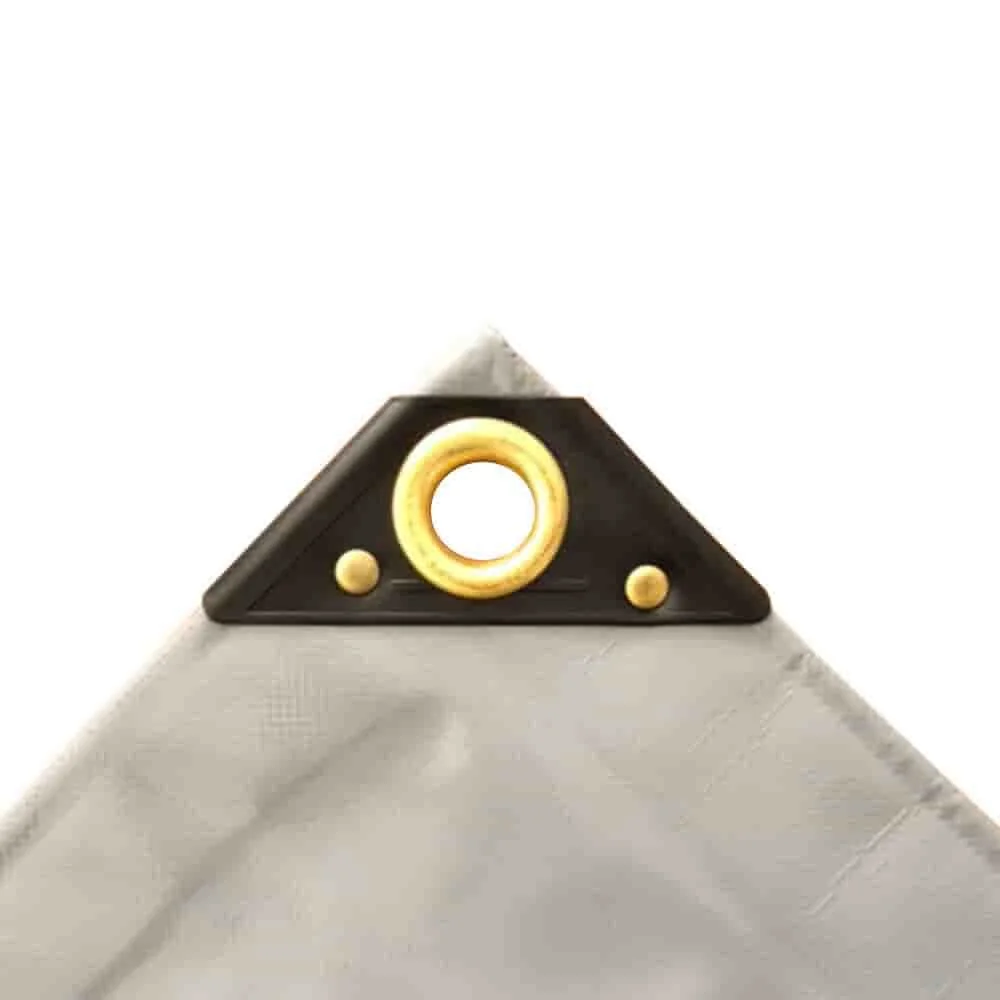 "PVC Plane, Abdeckplane 650g/m², wasserdicht, grau 4x5m (20m²) image"