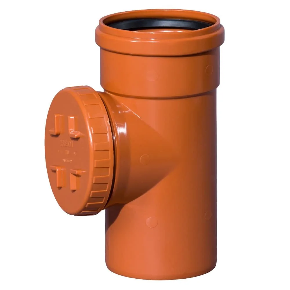 "Reinigungsrohr DN 125, KG Rohr mit Reinigungsöffnung image"