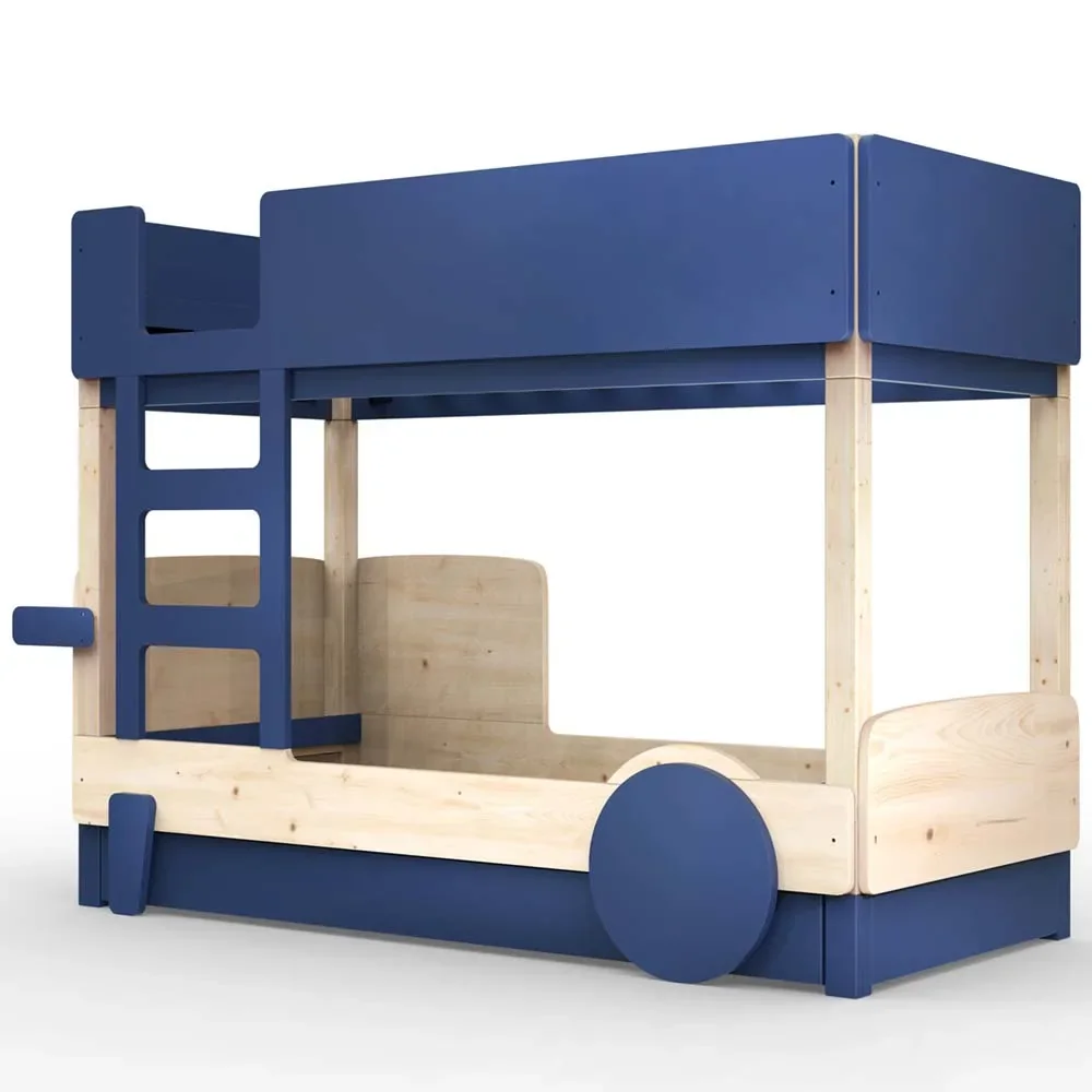 "Mathy by Bols Etagenbett "Discovery" mit Bettschublade, Farbe Elemente: atlantic blue image"