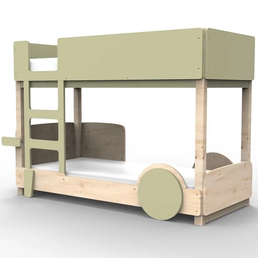 "Mathy by Bols Etagenbett "Discovery", Farbe Elemente: moss grey image"