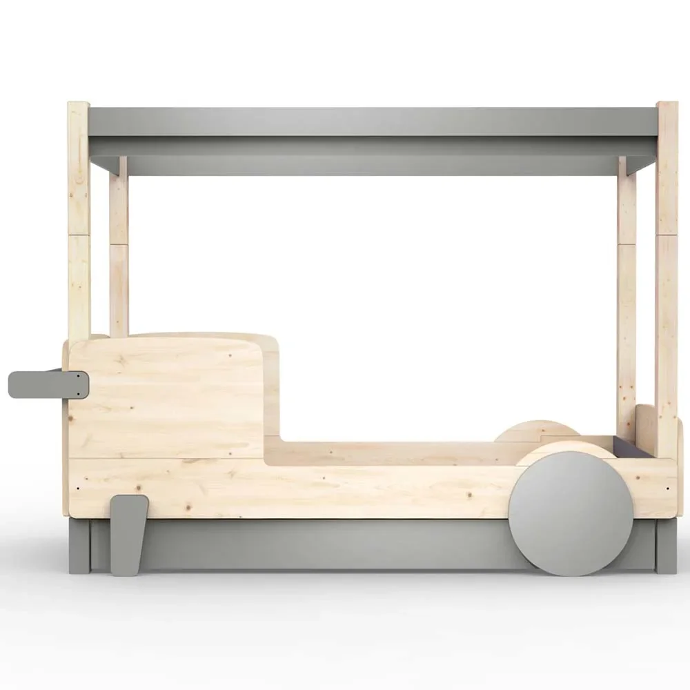 "Mathy by Bols Himmelbett "Discovery" mit Bettschublade, Farbe Elemente: cement grey image"