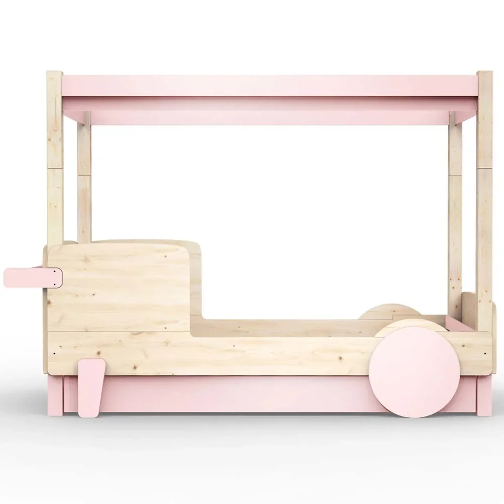 "Mathy by Bols Himmelbett "Discovery" mit Bettschublade, Farbe Elemente: powder pink image"