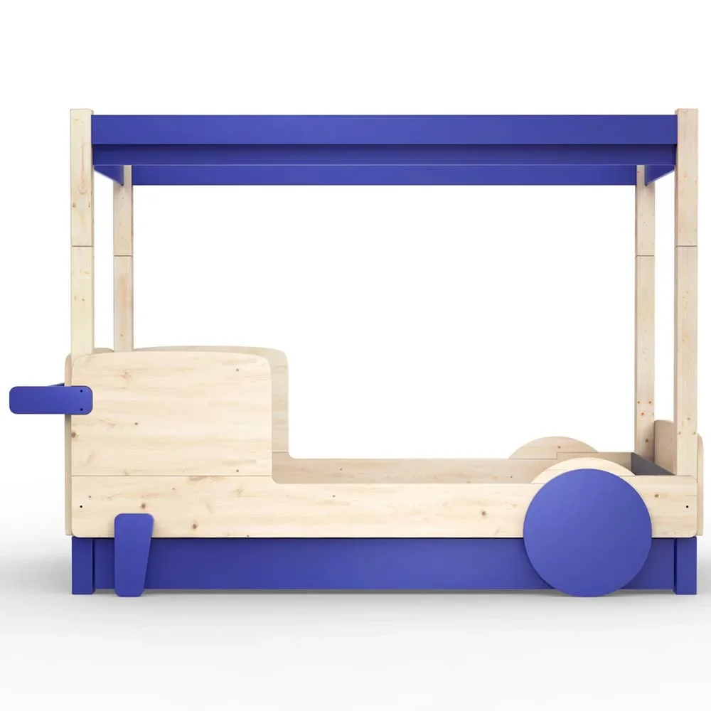 "Mathy by Bols Himmelbett "Discovery" mit Bettschublade, Farbe Elemente: marseille blue image"