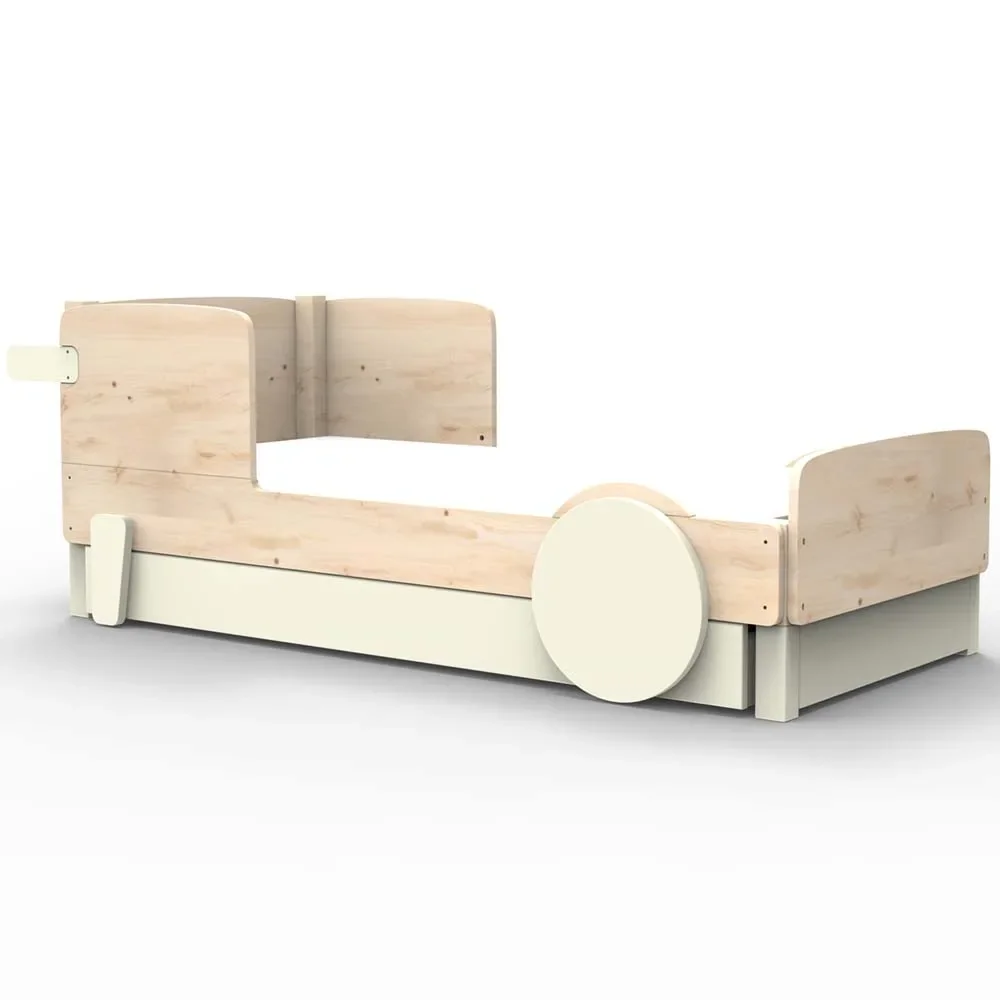 "Mathy by Bols Einzelbett "Discovery" mit Bettschublade, Farbe Elemente: beige ivory image"