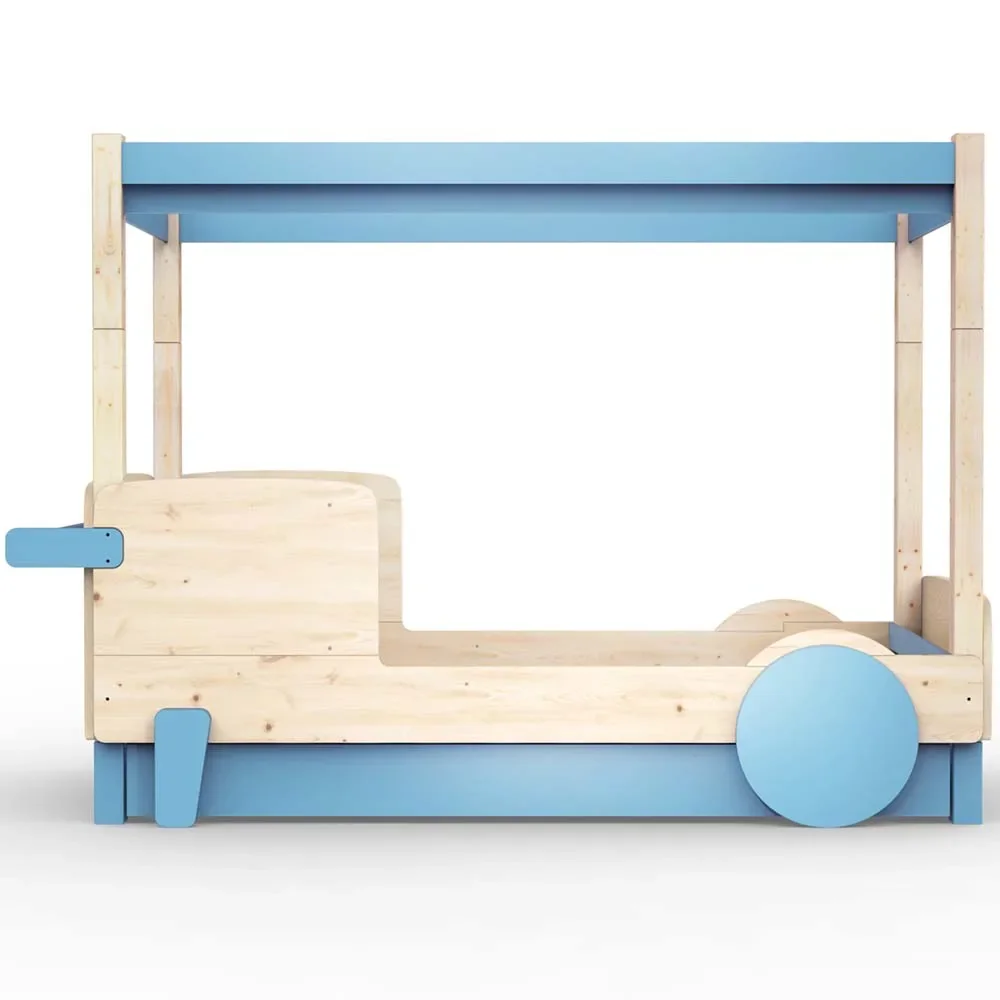 "Mathy by Bols Himmelbett "Discovery" mit Bettschublade, Farbe Elemente: azur blue image"