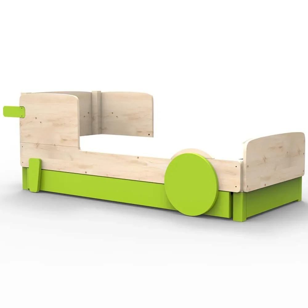 "Mathy by Bols Einzelbett "Discovery" mit Bettschublade, Farbe Elemente: apple green image"