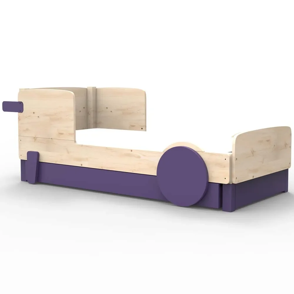 "Mathy by Bols Einzelbett "Discovery" mit Bettschublade, Farbe Elemente: cuberdon purple image"