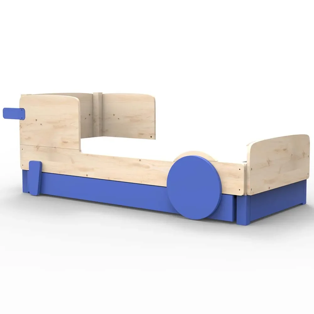 "Mathy by Bols Einzelbett "Discovery" mit Bettschublade, Farbe Elemente: marseille blue image"