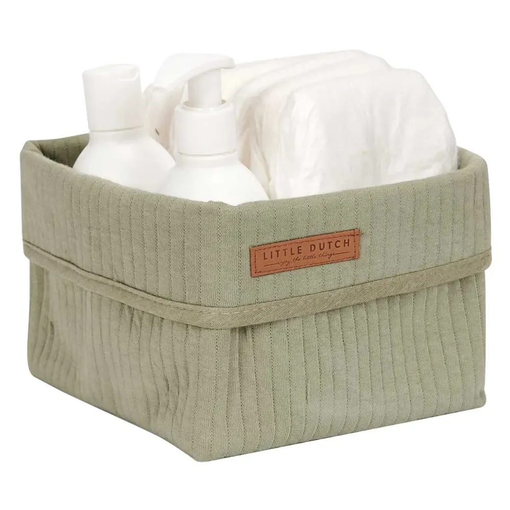 "Little Dutch Körbchen klein uni oliv "Pure Olive" image"
