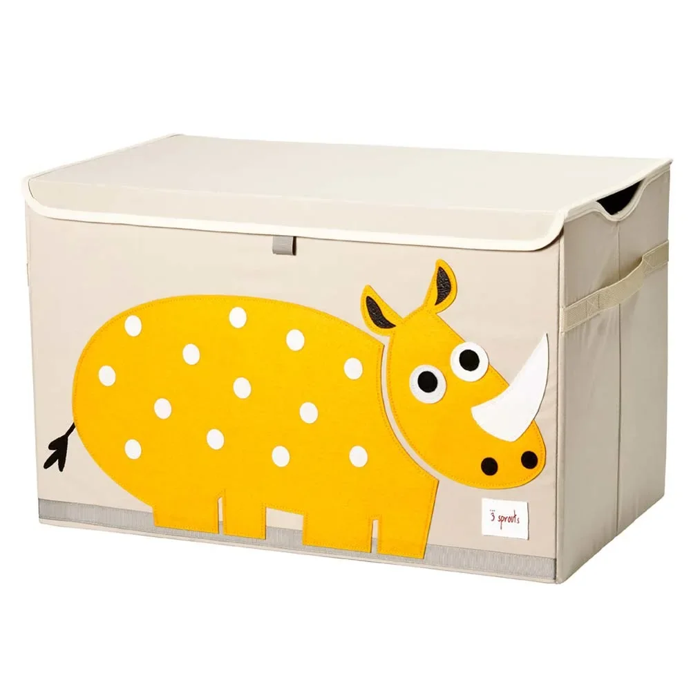 "3 Sprouts Aufbewahrungskiste Deckel Nashorn image"