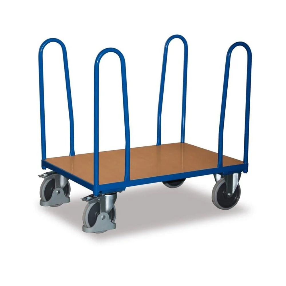 Seitenbügelwagen Typ M, EasySTOP, 500kg Traglast, Werkstattwagen enzianblau