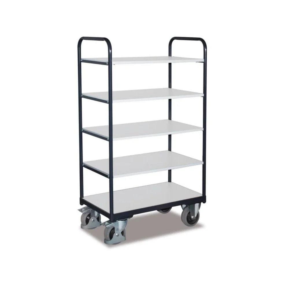 "ESD Etagenwagen, Werkstattwagen ESD, 5 Böden, EasySTOP image"