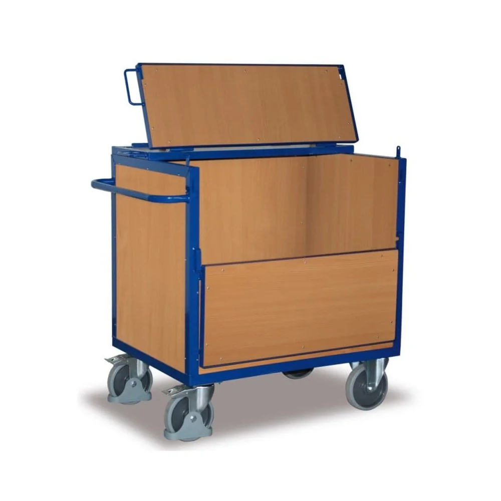 "Transportwagen mit Deckel, Kastenwagen, Gitterwagen, 500kg Traglast image"
