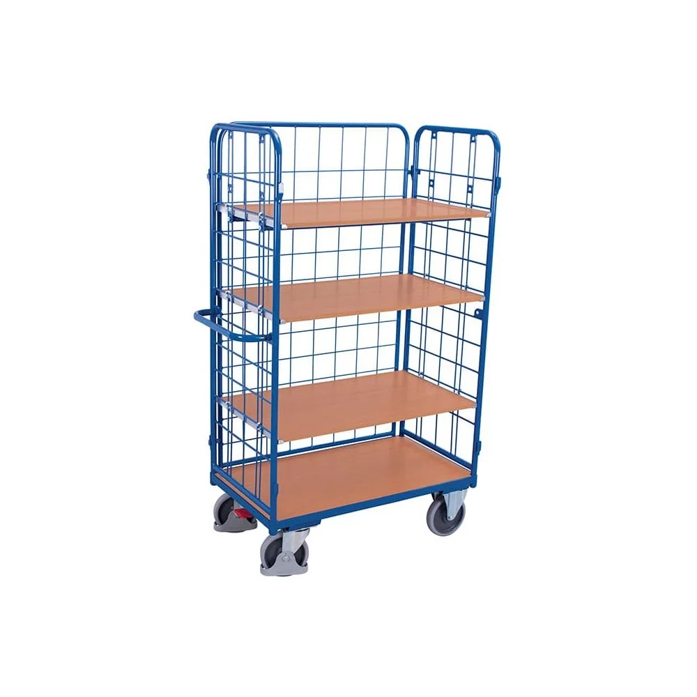 "Paket-Dreiwandwagen hoch mit 4 Böden 500 kg Typ XL + EasySTOP image"