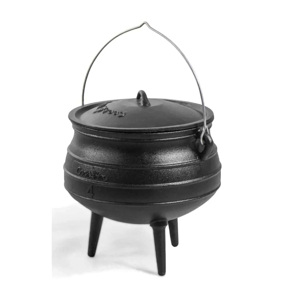 "Gusseisenkessel 6, 9, 13 L, Feuerkessel, Gulaschkessel, Kessel mit Deckel image"