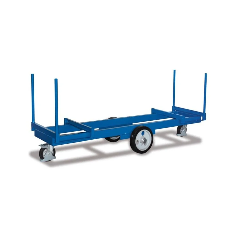 "Langmaterialwagen, Materialwagen, 2000 kg Traglast, mit 4 Rungen, 2500 mm image"