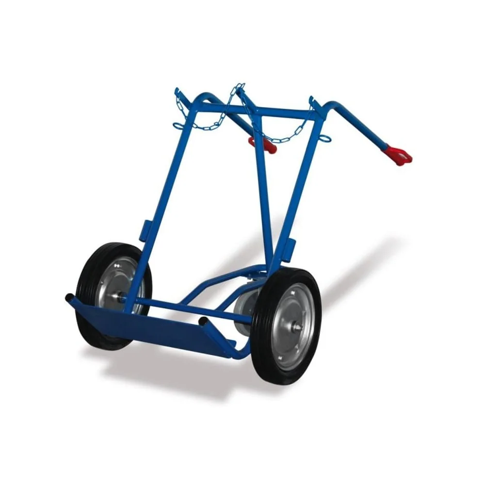 "Stahlflaschenkarre 200 kg, mit Lenkrolle, Luftbereifung image"