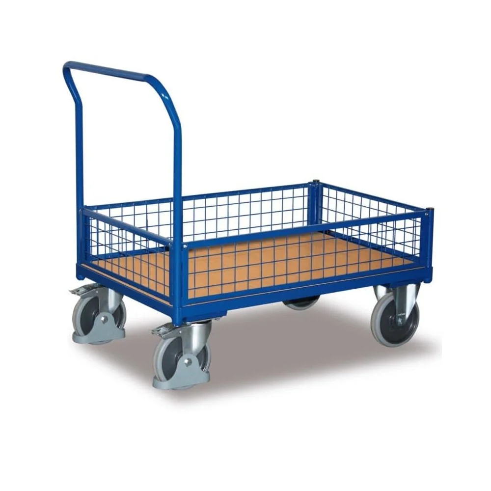 "Drahtgitter Kasten-/ Bügelwagen Typ M + EasySTOP image"