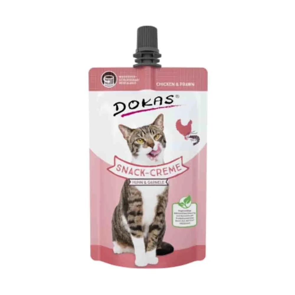 "Katzenleckerli, Katzen Snack Creme Huhn & Garnele, 90g image"