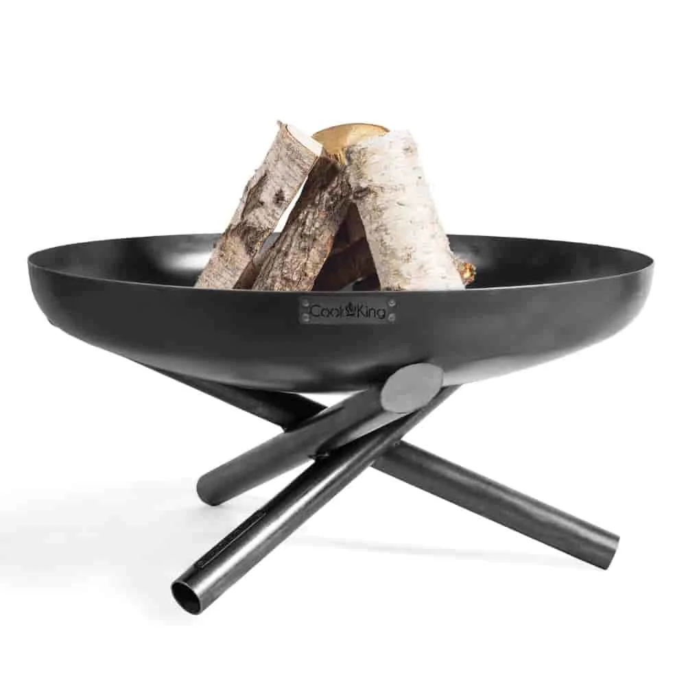 Feuerschale 80 cm Stahl, Garten Feuerstelle, Terrassenfeuer