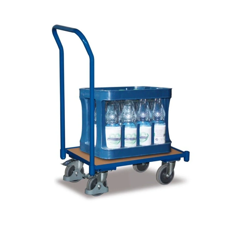 "Eurokasten Roller, Transportroller 250 kg, mit Bügel, enzianblau image"