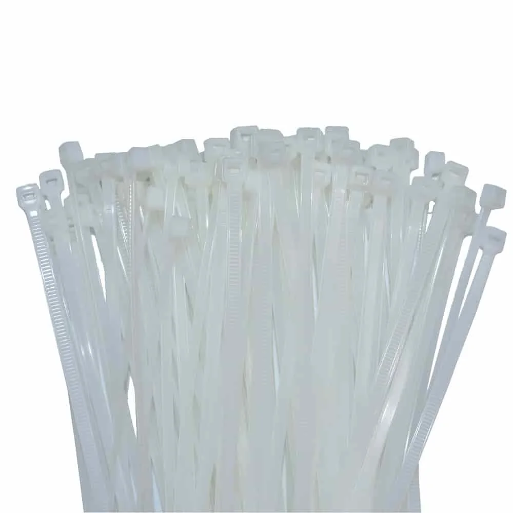 "100 Kabelbinder 450x7,6mm Natur (weiss) PA6.6 image"