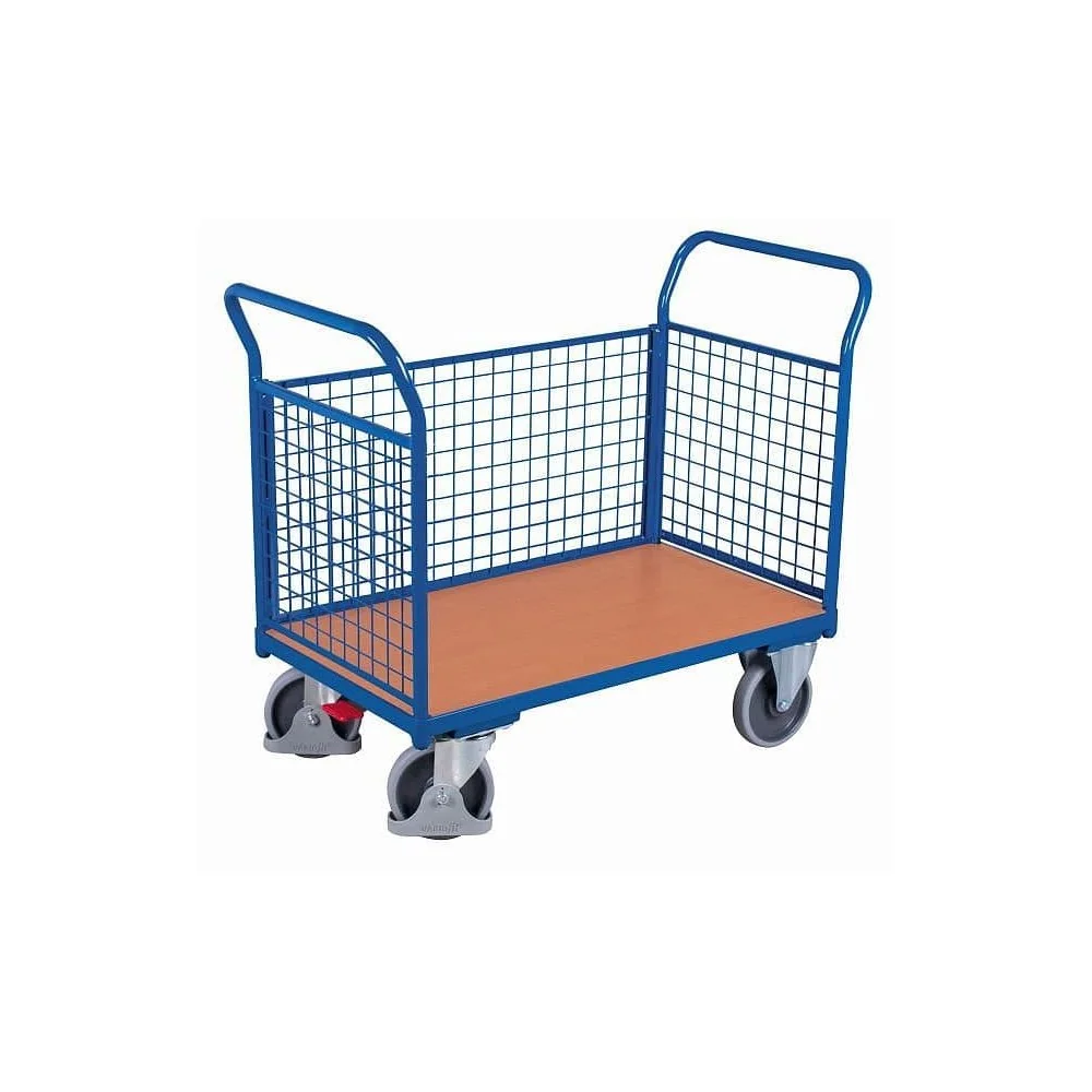 Drahtgitterwagen, Dreiwandwagen 500 kg EasySTOP, Werkstattwagen, Rollwagen