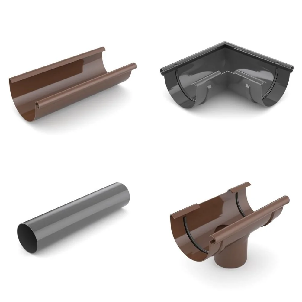 "Regenrinne (75/100/125) Fallrohre (63/90)  als Set image"