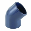 PVC Winkel 45 Grad Muffe 32 mm PN16, PVC Fitting
