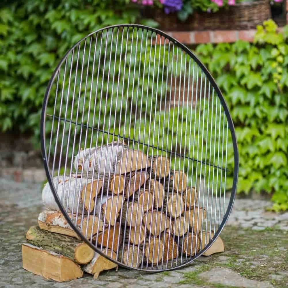 "Grillrost 80 cm, Stahl, rund, massiv & handgefertigt image"