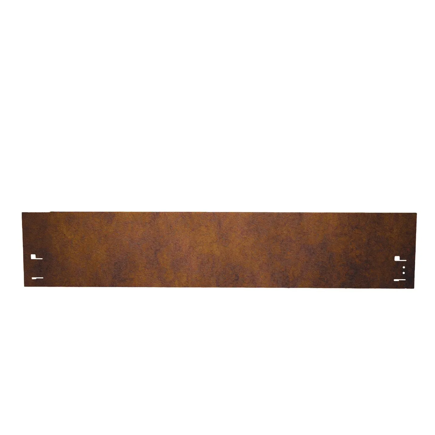 "Rasenkante Cortenstahl 120 cm lang, 13,5 - 18,5 cm hoch, Beeteinfassung, Beetumrandung - Metall feuerverzinkt, Breite: 13.5 cm image"