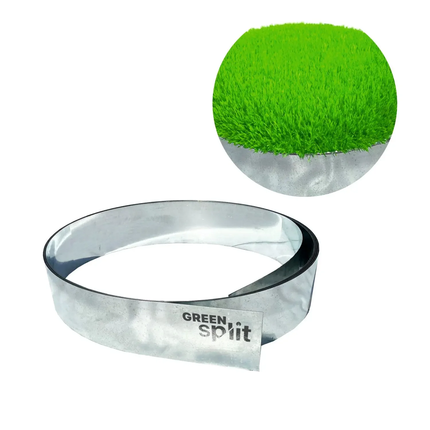 "Rasenkantenband Metall Alu/Zink 15 cm x 15 Meter | Rasenkanten | Beeteinfassung | Beetumrandung | Beetbegrenzungen image"