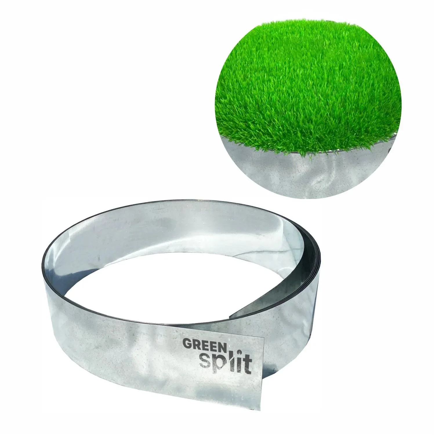 "Rasenkantenband Metall Alu/Zink 25cm x 10Meter | Rasenkanten | Beeteinfassung | Beetumrandung | Beetbegrenzungen image"